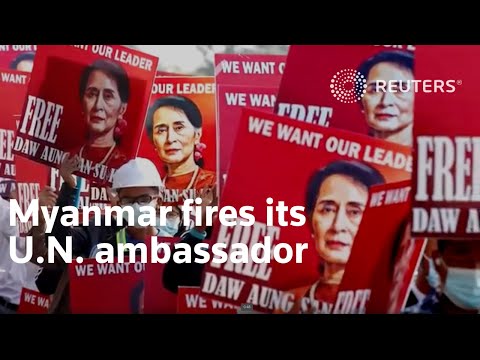 緬甸解僱其駐聯合國大使。 (Myanmar fires its ambassador to the U.N.)