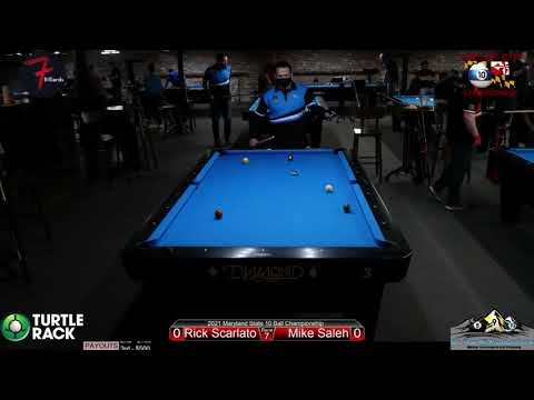 2021 Maryland State 10 Ball Championship - Day 1 - Rick Scarlato vs. Mike Saleh