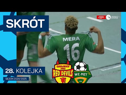 Red Devils Chojnice - We-Met Futsal Club Gmina Sierakowice |2:3| SKRÓT | 28. kolejka (2024/25)