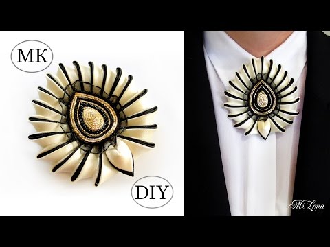 Брошь "Злато Скифов", МК / DIY Brooch "Or des Scythes" / Брошь канзаши