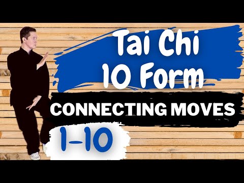 (21) Step by Step for Beginners: Connecting Moves 1-10 | Yang Tai Chi 10 Form (Follow along)