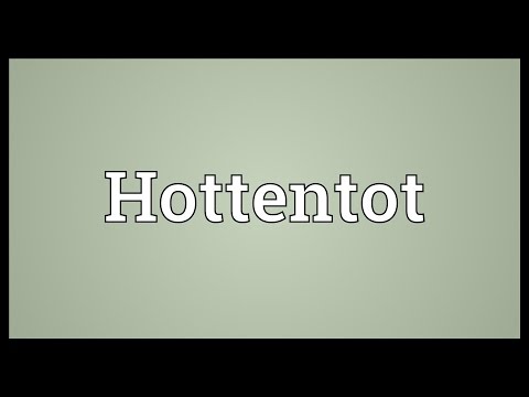 Hottentot Meaning
