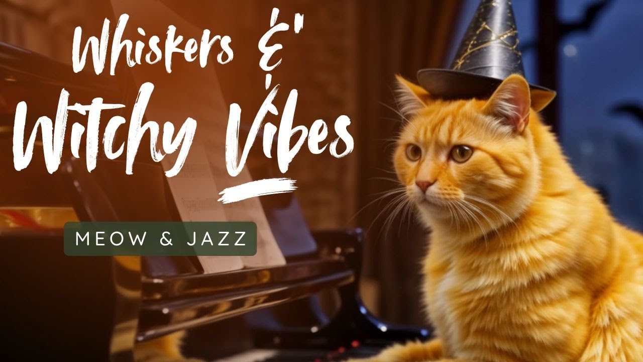 Whiskers & Witchy Vibes 😻 Bossa Nova Jazz for a Calm, Ghostly Evening of Comfort & Cheerful Spirits