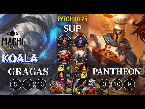 MCX Koala Gragas vs Pantheon Sup - KR Patch 10.25
