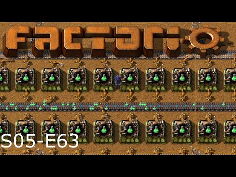 Factorio S05 E63 Logistic Science Packs 15/sec