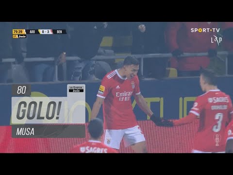 Goal | Golo Musa: FC Arouca 0-(3) Benfica (Liga 22/23 #18)