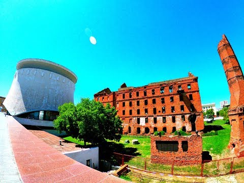 Ruins of the Gergard Mill. "Battle of Stalingrad" Museum-Panorama. (4K)