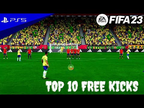 FIFA 23 - TOP 10 FREE KICKS COMPILATIOM - FIFA WORLDCUP QATAR 22 | PS5™ - 4K [60FPS] ULTRA -فيفا 23