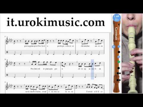 Corso di Flauto Dolce G. J-Ax & Fedez ft. Alessandra Amoroso - Piccole cose Tablature Tab Parte#2