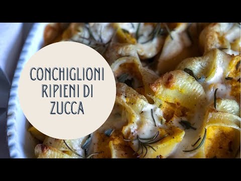 CONCHIGLIONI RIPIENI DI ZUCCA #ricettavegana