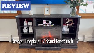 Rresyet Fireplace TV Stand for 65 inch TV Review - See Before You Buy