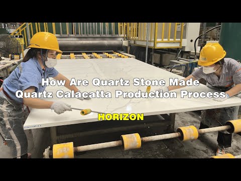 How Are Quartz Stone Made, Quartz Calacatta Production Process