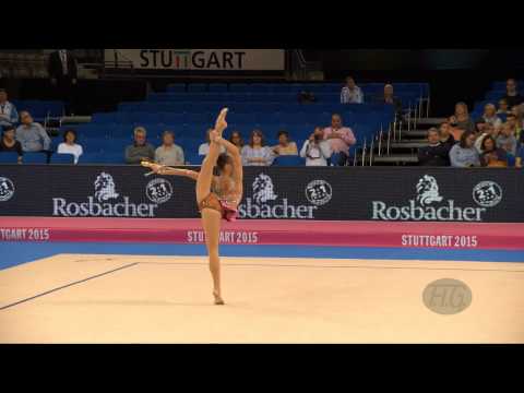Sabina ASHIRBAYEVA (KAZ) 2015 Rhythmic Worlds Stuttgart - Qualifications Clubs
