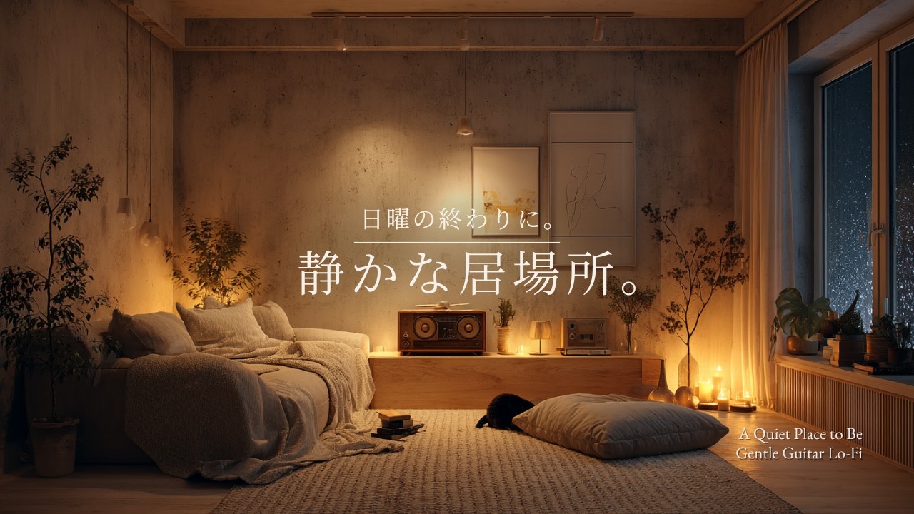 【Live】日曜日の終わりに、静かな居場所。｜Calm Night Guitar Lo-Fi 🌙