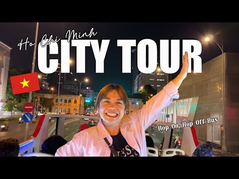 City tour noturno em Ho Chi Minh, Vietnã | Experiência de ônibus hop on hop off