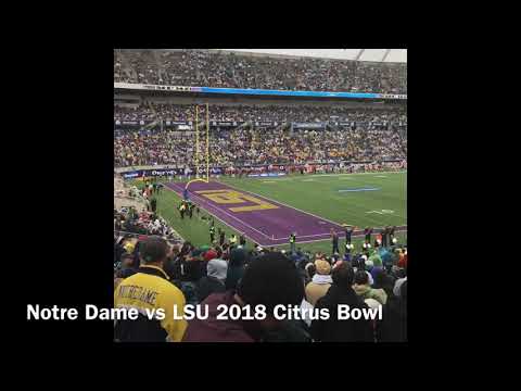 Notre Dame - LSU 2018 Citrus Bowl Pregame