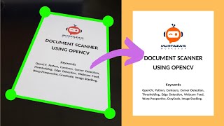 Document Scanner OPENCV PYTHON | Beginner Project