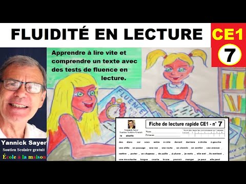Travailler sur la fluidité de lecture ce1 avec fiche à imprimer gratuit # 7