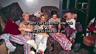 Die Toten Hosen // Zehn kleine Jägermeister (Text Letra Lyrics Alemán-Español)