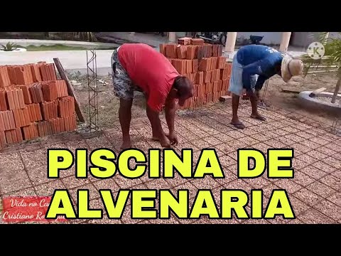 vídeo 01 👉PISCINA DE ALVENARIA, INÍCIO DA CONSTRUÇÃO.