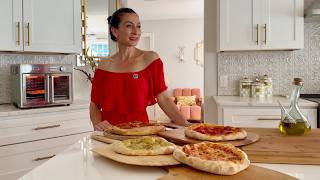 I Made Sourdough Pizza | Zahtar Flat Bread | Midea Air Fryer | Heghineh