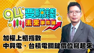 加權上櫃指數 中興電、台積電關鍵價位