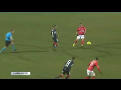 Nimes vs Dijon-Goal - 1:0 - 28'   Savanier T., Nimes