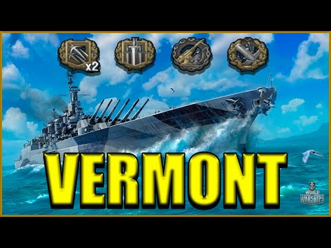 Vermont’s Heavy Firepower – Devastating Battleship Gameplay | World of Warships