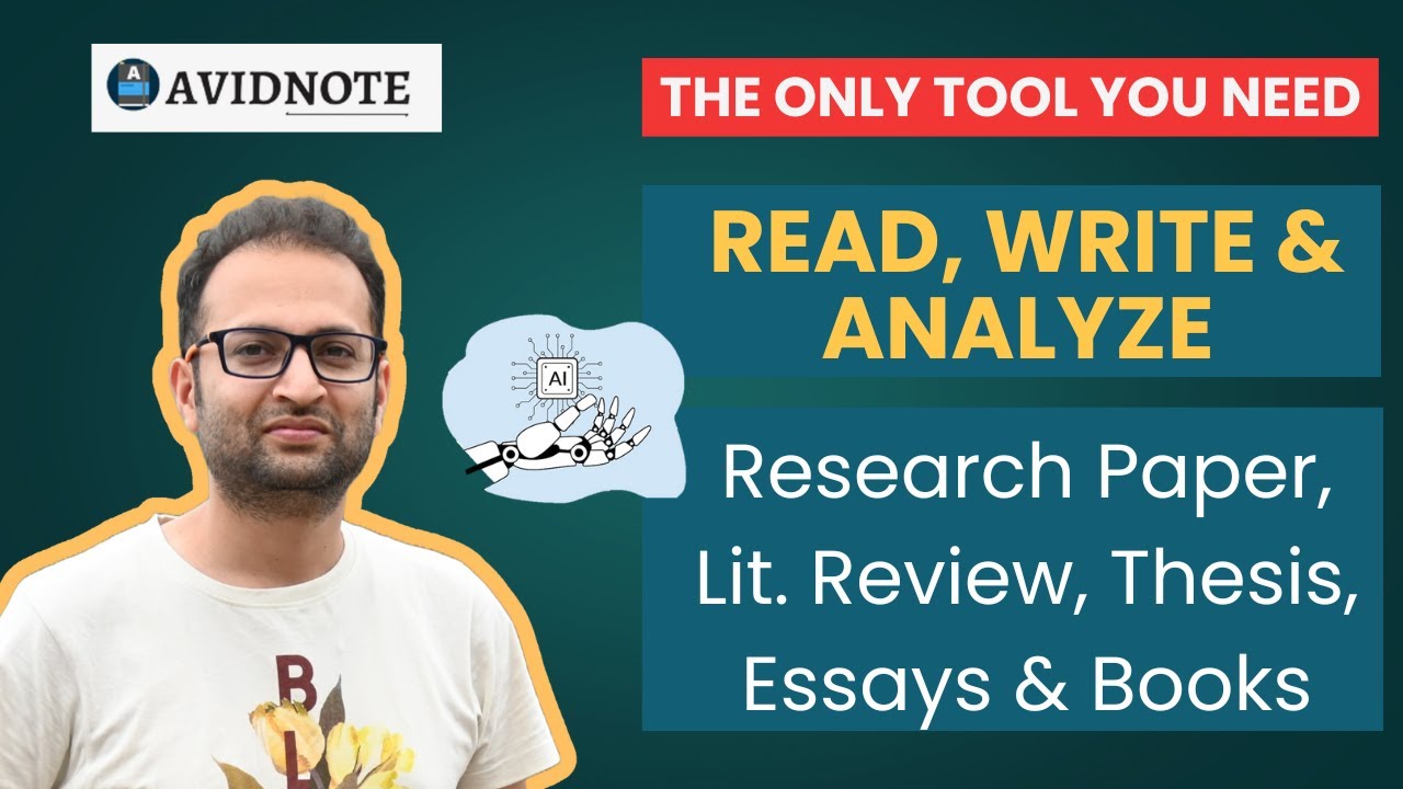 Best AI Tool For Academic Writing (Avidnote). Write research paper, literature review and thesis.