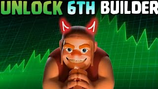 How to unlock 6th builder in clash of clans||How to got 6th builder in 2023||How to unlock B.O.B