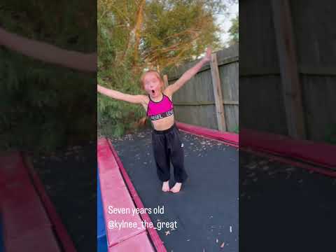 Seven year old gymnast! 💪  #trampoline #tumbling #olympics  #kynlee #kynleeheiman #kynleethegreat