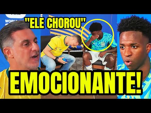 VINI JR NÃO AGUENTOU! O MOTIVO QUE FEZ O CRAQUE CHORAR NO LUCIANO HUCK!
