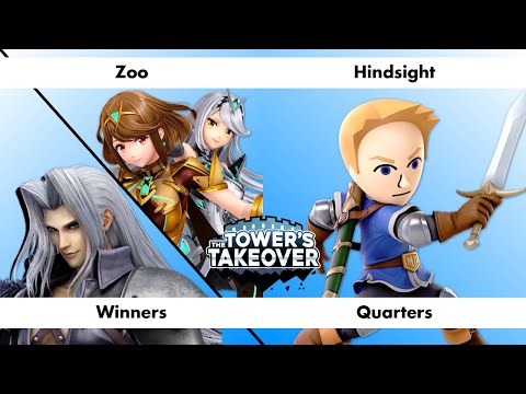 Winners Quarters: Zoo (Pyra/Mythra/Sephiroth) vs Hindsight (Mii Swordfighter) - The Tower's Takeover