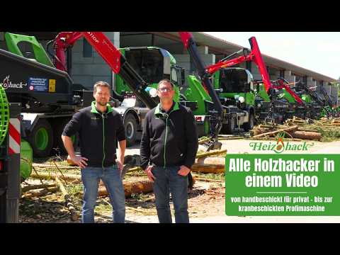 Heizohack - Wood chipper product range // Presentation of all machines / HM 6-300 to HM 14-860