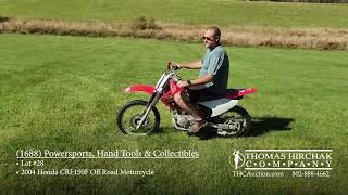 2004 Honda CRF150F Off Road Motorcycle - Up For Auction