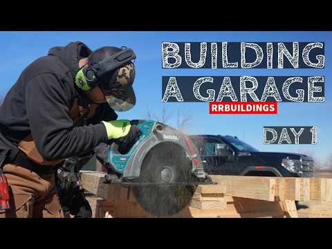 Day 1 Building a Garage Post Frame Style