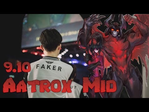 Faker - Aatrox vs Akali Mid  - LoL Season 9 KR Ranked | League Of Legends