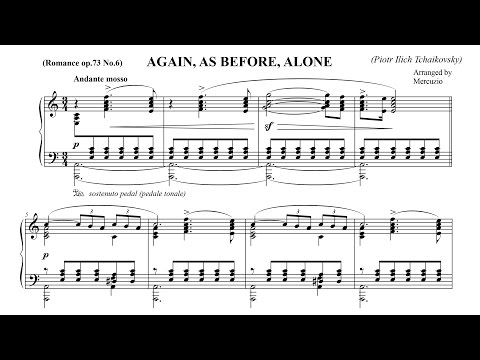 Tchaikovsky "Again, As Before, Alone" (arr. Mercuzio) P. Barton, piano