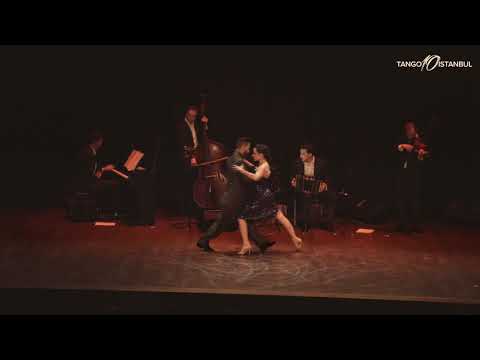  Javier Rodriguez  and  Fatima Vitale  are  dancing  to  a  tango  by  Solo Tango Orquesta  at  TanGO TO Istanbul  in  2018