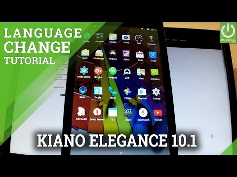 How to Change Language in KIANO Elegance 10.1 - Language Settings
