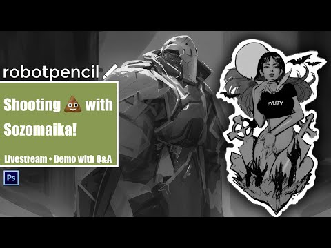 Robotpencil Stream 45 - Shooting the 💩 with Sozomaika!