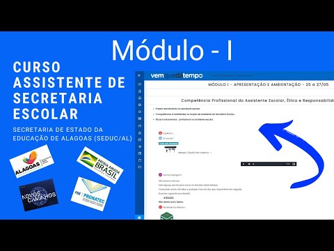 Aula do Módulo I, Curso de Assistente de Secretaria Escolar da Secretaria  da Educação de Alagoas