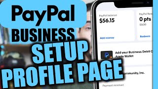 How to Setup Profile Page on PayPal Business Account