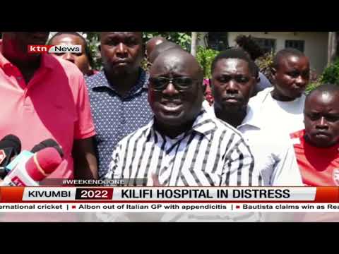 Kilifi county governor Gideon Mung'aro shocked by the distressed state of county's hospitals