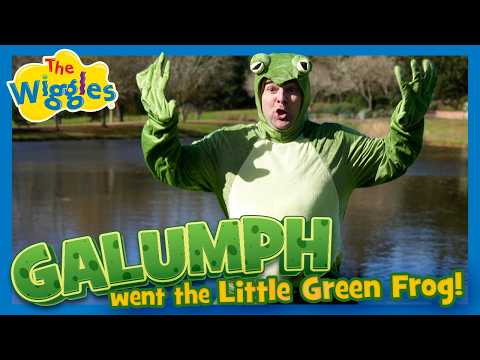 Galumph Went the Little Green Frog 🐸 Nursery Rhyme about Animals 🎶 The Wiggles Kids Songs