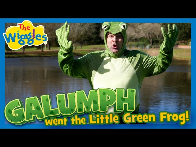 Galumph Went the Little Green Frog 🐸 Nursery Rhyme about Animals 🎶 The Wiggles Kids Songs