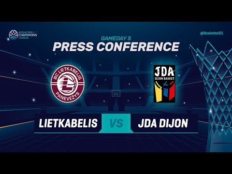 Lietkabelis v JDA Dijon - Press Conference - Basketball Champions League 2018-19