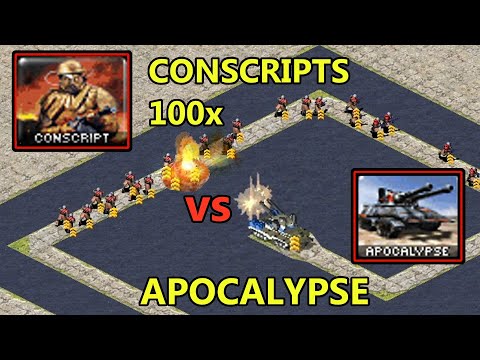 Apocalypse TD vs 150 Conscripts - [Red Alert 2]