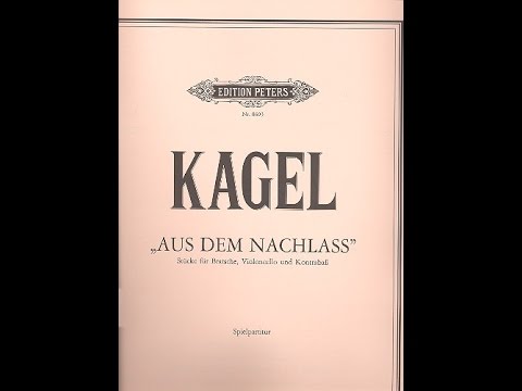 Cover mauricio kagel - aus dem nachlass (1986 / perf. 1991)