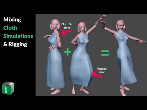 Blender Secrets - Mixing Cloth Simulations and Weight Painting/Rigging